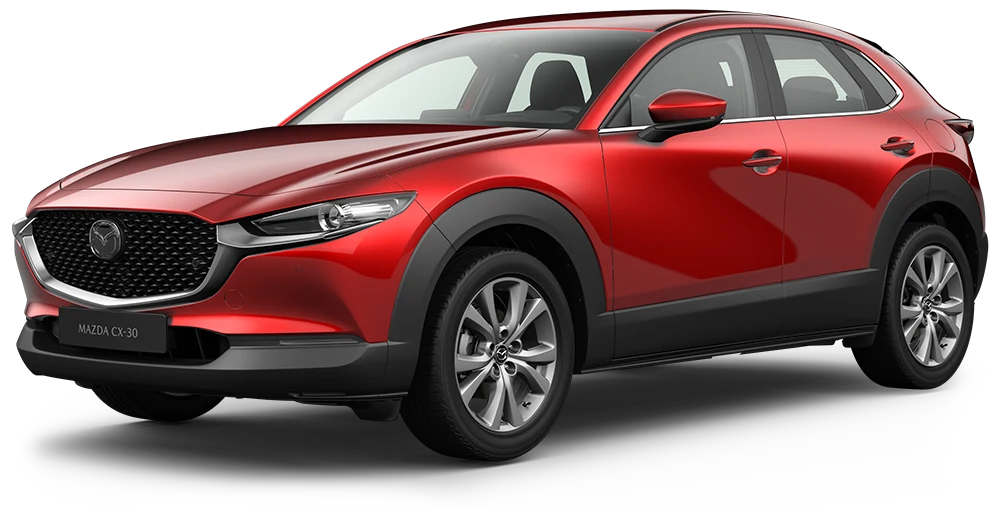 Röd Mazda CX-30 Sky