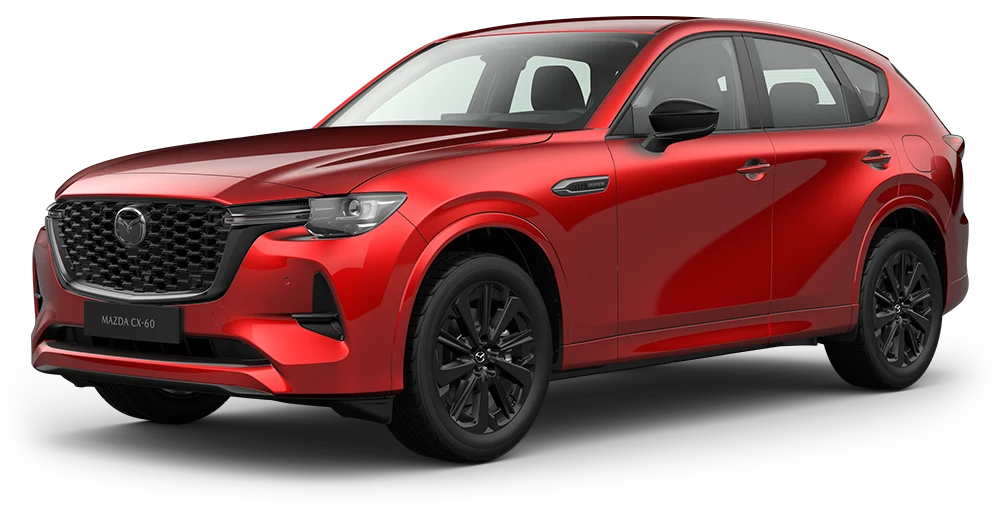 Röd Mazda CX-60 Homura