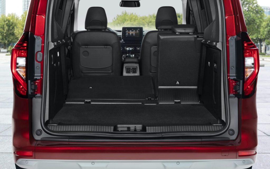 Fällt baksäte i Nissan Townstar Combi