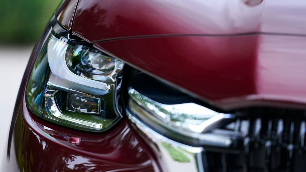 Mazda CX-80 detaljbild LED-strålkastare