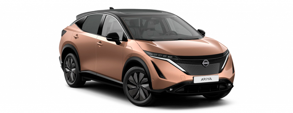 Nissan Ariya i kopparfärg